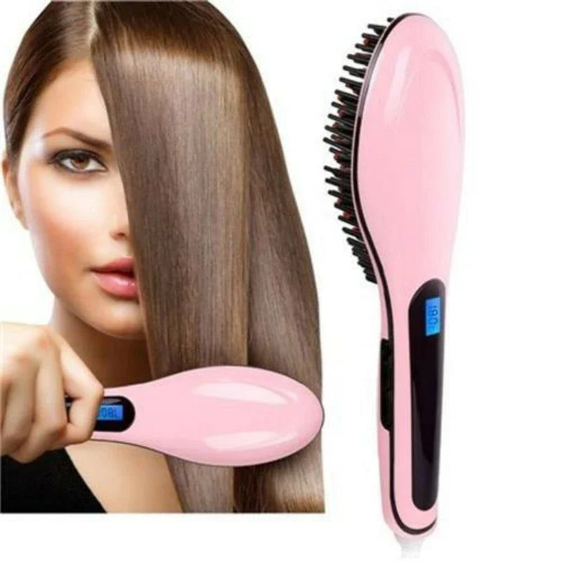 Escova Alisadora Hair Beauty Zaya 230° Bivolt – Alisa a Seco
