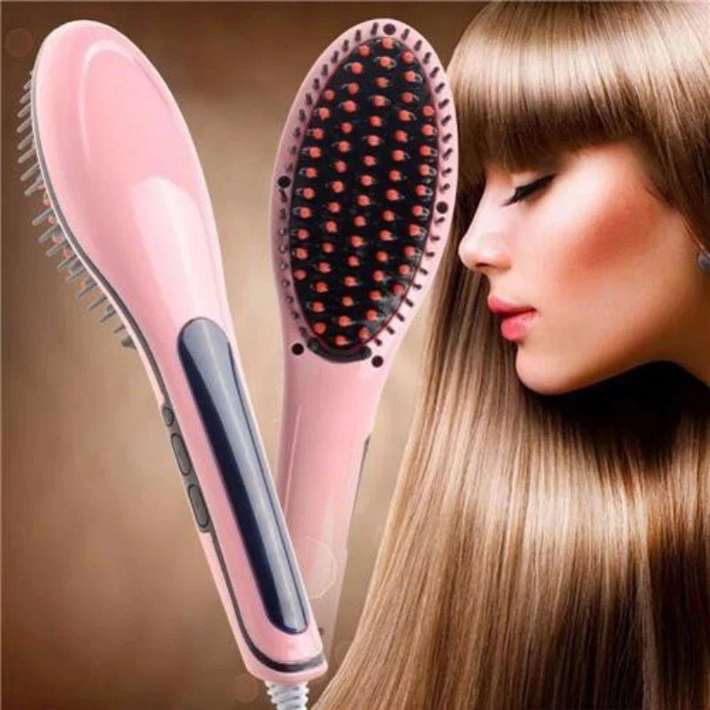 Escova Alisadora Hair Beauty Zaya 230° Bivolt – Alisa a Seco