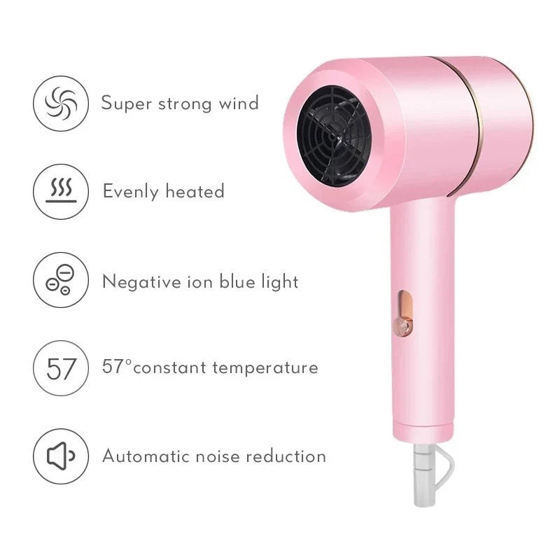 Secador de Cabelo Iônico Zaya 110V – Quente e Frio Portátil